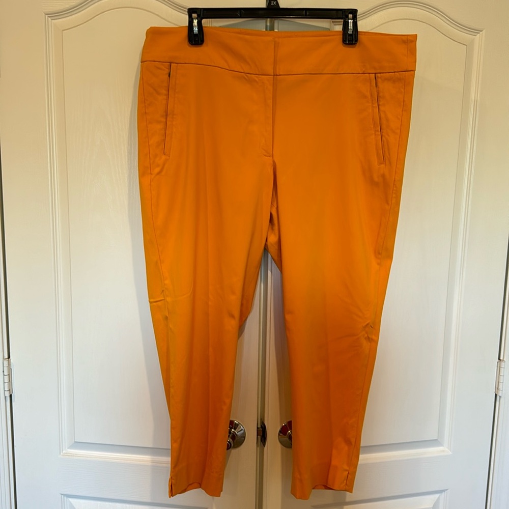 Lane Bryant Mustard Yellow Stretch Ankle Pants